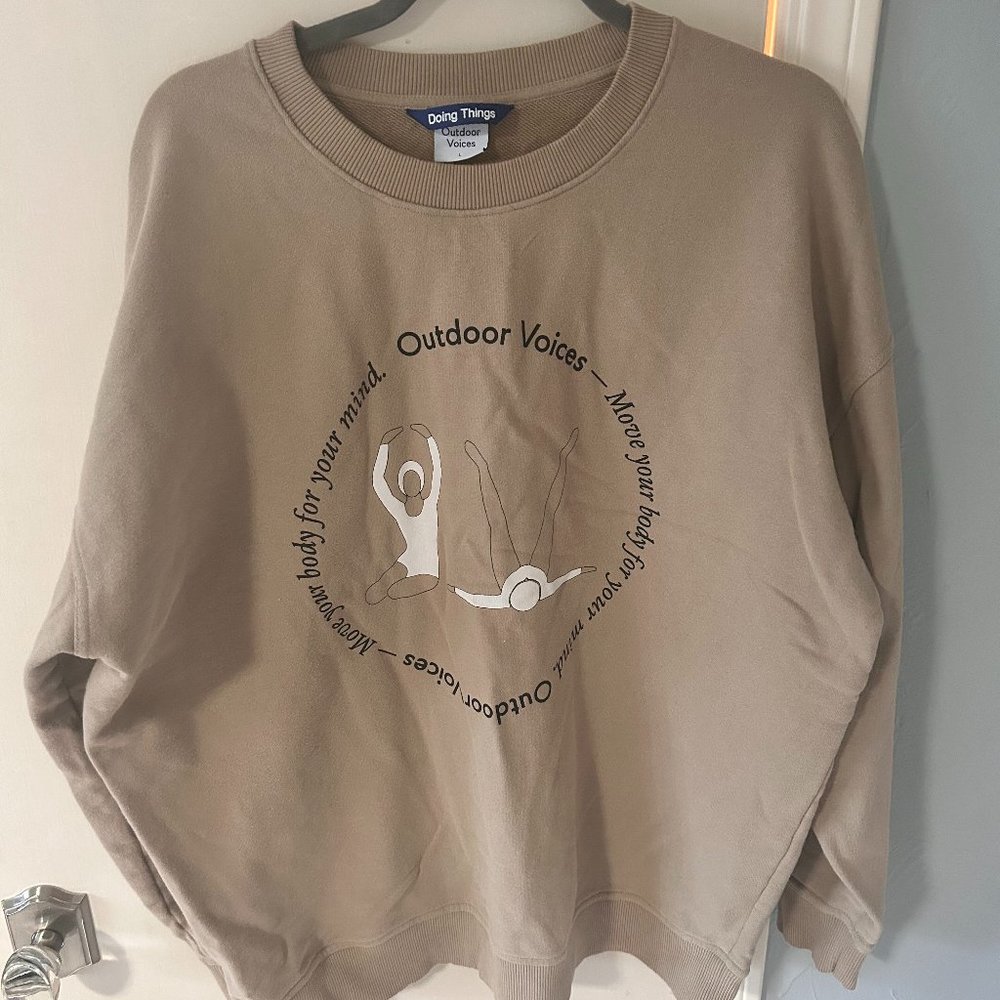 Brown Outdoor Voices Yoga Sweatshit